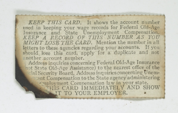 Ein Blatt Papier mit Text, das zeigt, dass es die Kontonummer anzeigt, die für die Bundesrentenversicherung und die Arbeitslosenversicherung verwendet wird.