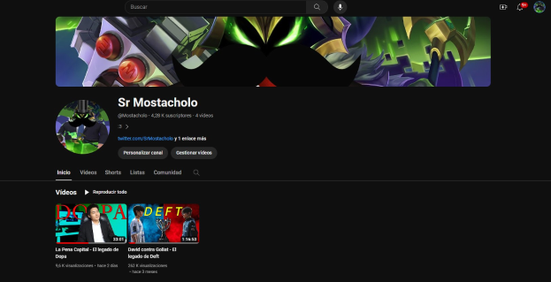 Screenshot einer YouTube-Videostreaming-Website mit schwarzem Hintergrund, das animierte Bilder und Text enthält, einschließlich des Satzes "Wie man YouTube-Videos herunterlädt".
