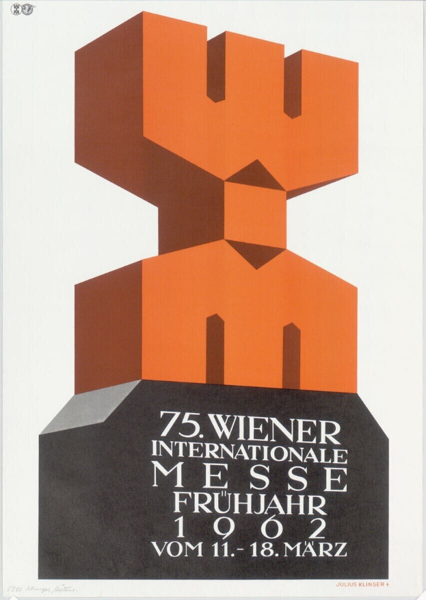 Ein Plakat für die 75. Internationale Messe Frühjahr in München, Deutschland, mit einem weißen Hintergrund, Text und einer farbenfrohen, detailreichen Skulptur in der Mitte.
